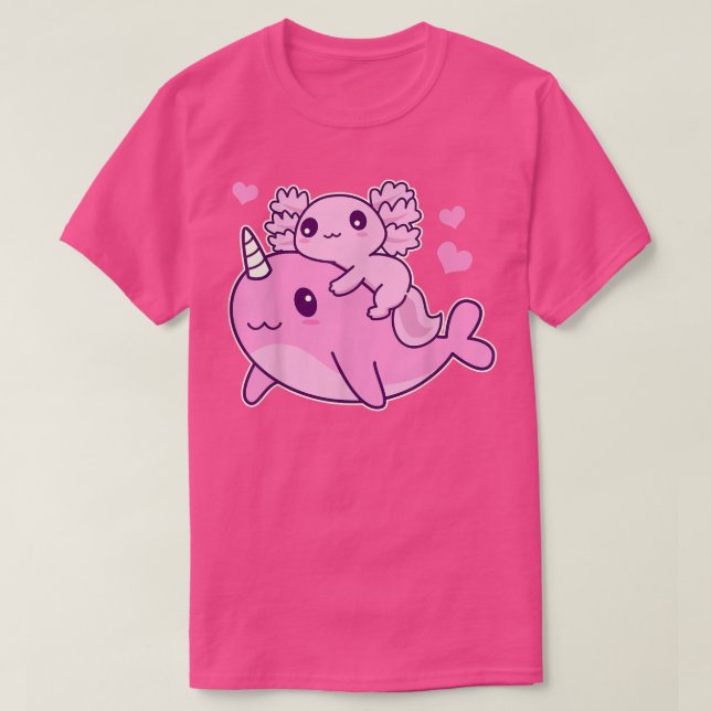 Camiseta Baleia De Animes E De Animais Narrais, Cute Kawaii (Frente do Design)