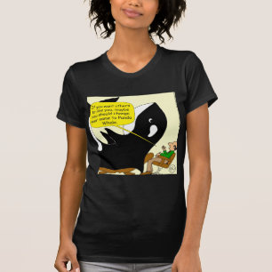 Camiseta baleia de assassino 605 ou desenhos animados da