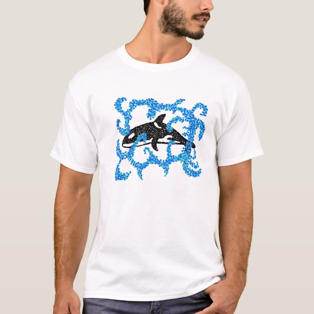 Camiseta Baleia de assassino da orca (Frente)