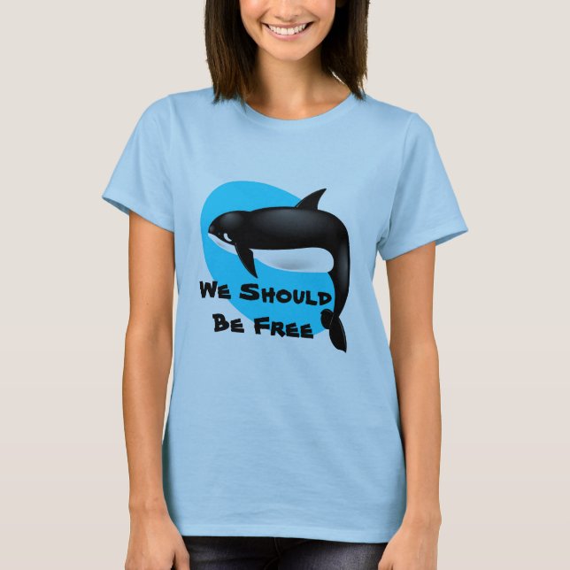 Camiseta Baleia de assassino - orca (Frente)