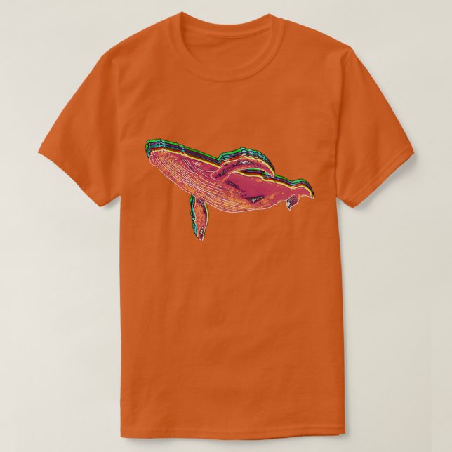 Camiseta Baleia de baleia 1 (Frente do Design)