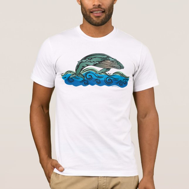 Camiseta Baleia de Humpback #1 (Frente)