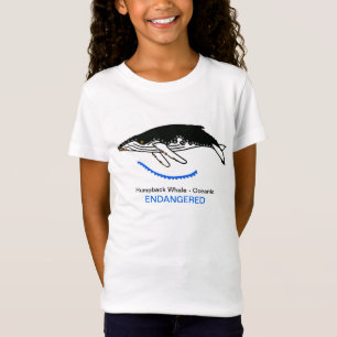 Camiseta Baleia de jubarte - Gráfico animal ameaçado -
