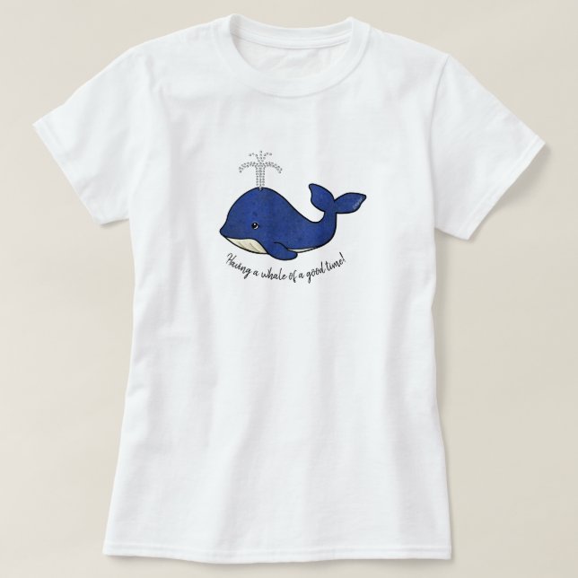 Camiseta Baleia de KiniArt (Frente do Design)