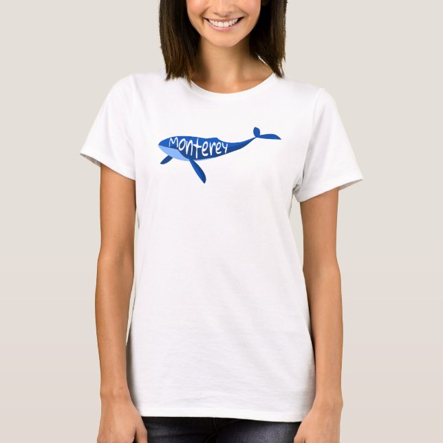 Camiseta Baleia de Monterey Califórnia (Frente)
