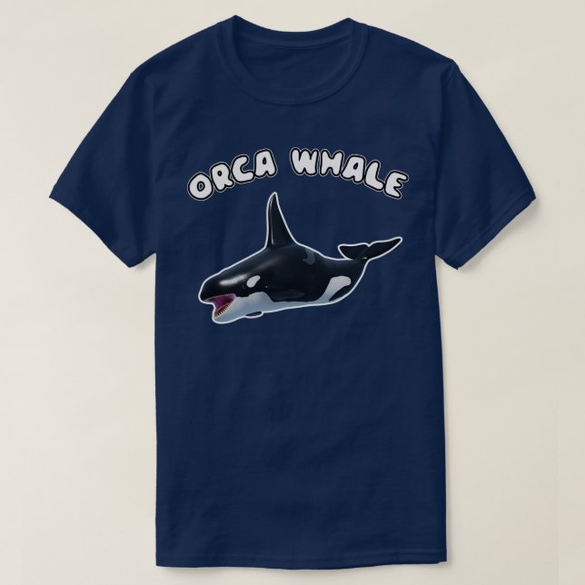 Camiseta Baleia de orca linda e excelente (Frente do Design)