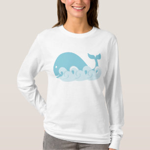 Camiseta Baleia e ondas