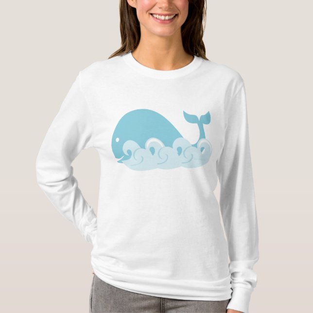 Camiseta Baleia e Ondas (Frente)