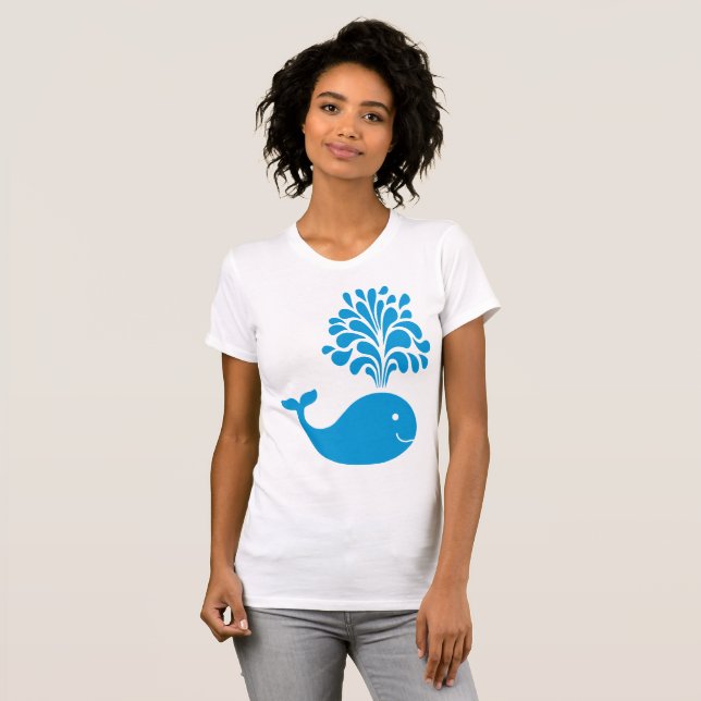 Camiseta Baleia engraçada (Frente Completa)