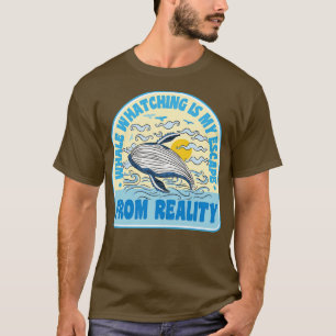 Camiseta Baleia Engraçada Observando Mamíferos do Mar 7