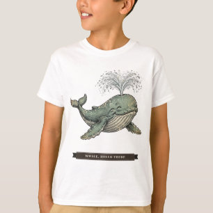 Camiseta Baleia Engraçada para Crianças