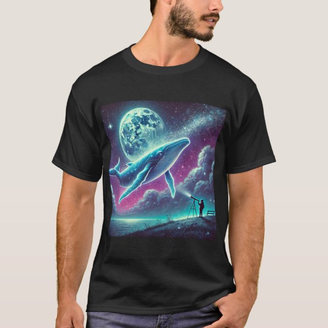 Camiseta Baleia espacial (Frente)
