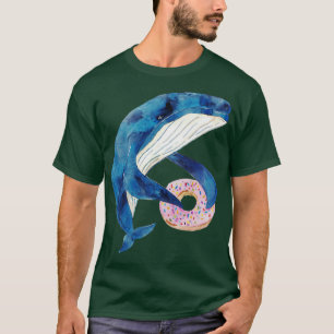 Camiseta Baleia-jubarte com casca-de-casca-castanha