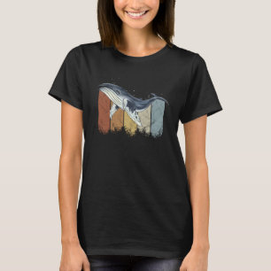 Camiseta Baleia-jubarte-de-cavalo retrô