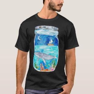 Camiseta Baleia-jubarte de maison jar-color