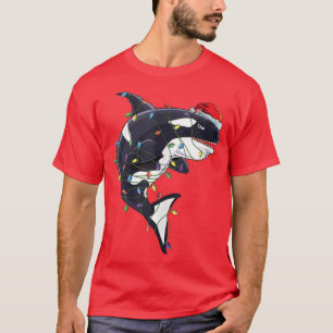 Camiseta Baleia Matadora de Órca Fria Papai Noel Natal G