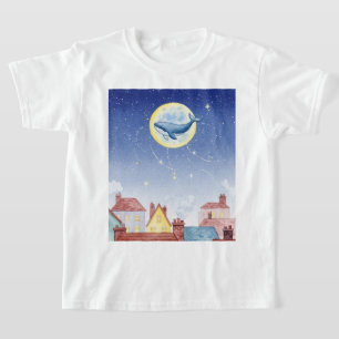 Camiseta Baleia na Lua