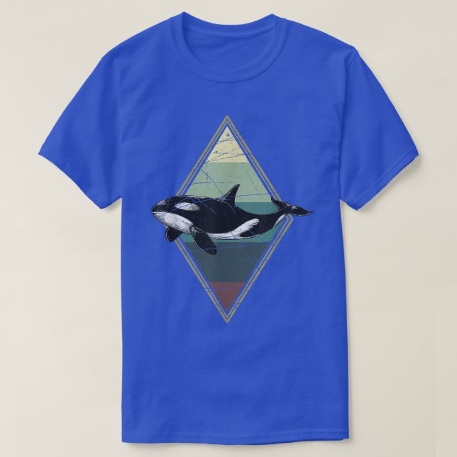 Camiseta Baleia-Nadadora Orca (Frente do Design)