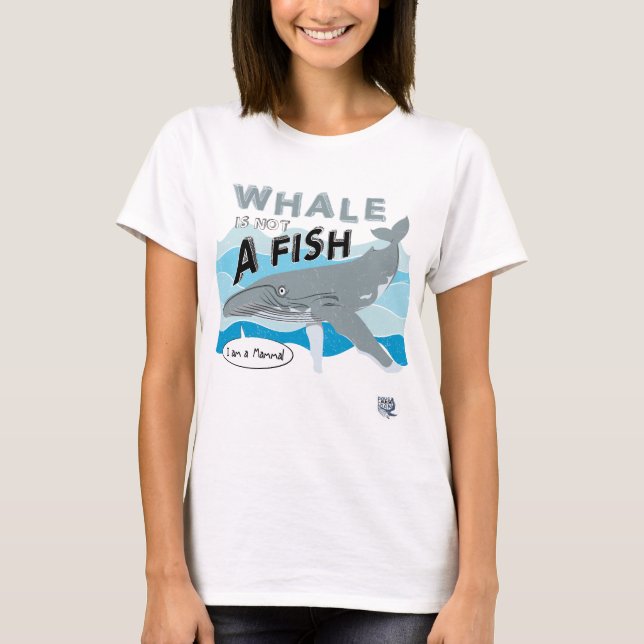 Camiseta Baleia não é um peixe (Frente)