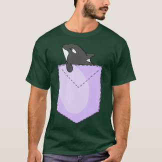 Camiseta Baleia no bolso Orca