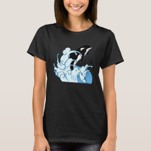 Camiseta Baleia, Oceano Animal, Ondas de Baleia Assassinas 