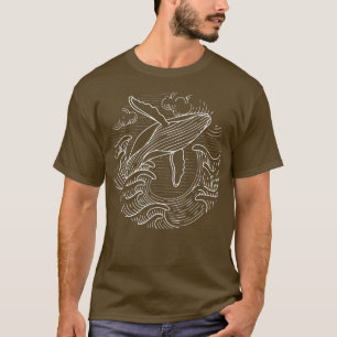 Camiseta Baleia Oferta de Mens