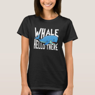 Camiseta Baleia Olá Lá Biologia Marinha Monstro do Mar do O