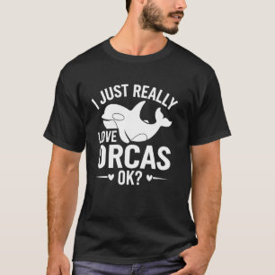 Camiseta Baleia Orca Baleia Assassina Eu Apenas Amo Muito O