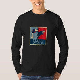 Camiseta Baleia Orca do Mar Roupas de Mercadorias Fofas Rou