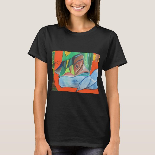 Camiseta baleia peixe (Frente)