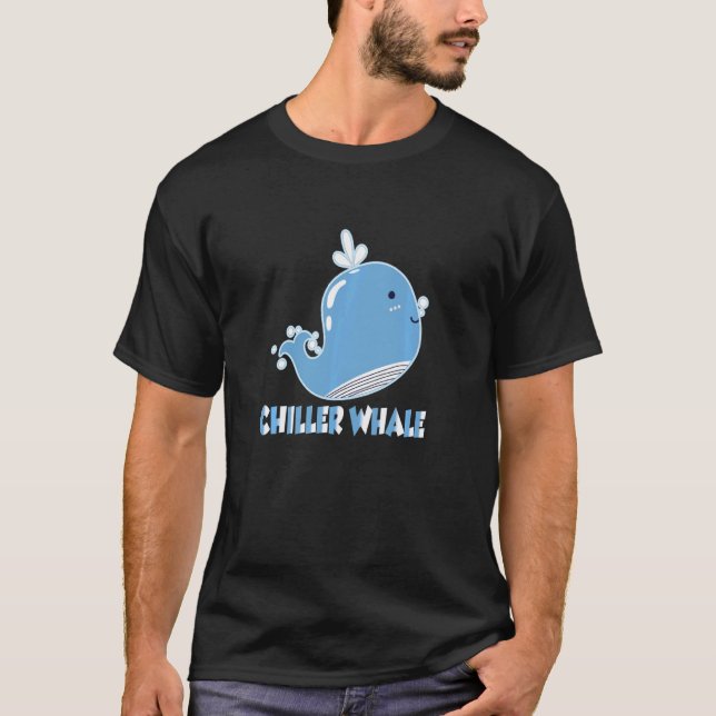 Camiseta Baleia Refrigerante  Orca Mar Manga Longa (Frente)
