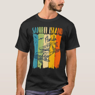 Camiseta Baleia Retro Ilha Sanibel Flórida Amigo Correspond