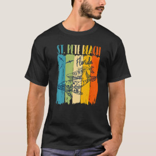 Camiseta Baleia Retro St Pete Beach Flórida Amigos Correspo