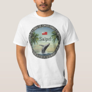 Camiseta Baleia Saipe Tonga Eua fora da rede ilha do Pacífi