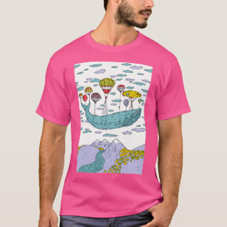 Camiseta Baleia Sonho Capa Azul de Baseball