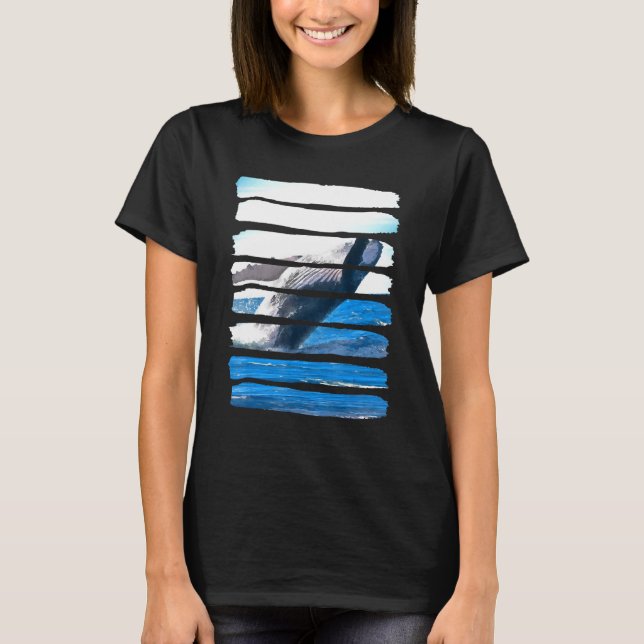 Camiseta Baleia Submarina Oceânica Natureza Animal Lazer F (Frente)