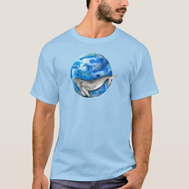 Camiseta Baleia Terra Azul (Frente)