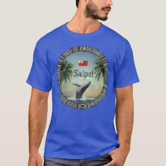 Camiseta Baleia Tonga Eua fora da rede ilha do Pacífico