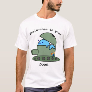 Camiseta "Baleia-vem o t-shirt à sua desgraça"