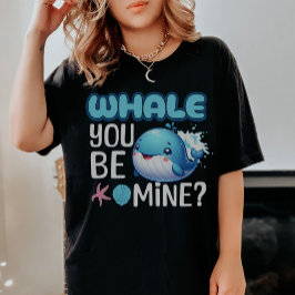 Camiseta Baleia, Você É Minha Baleia, Pun Love