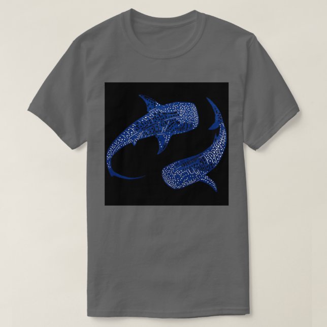 Camiseta Baleia Ying e Yang (Frente do Design)