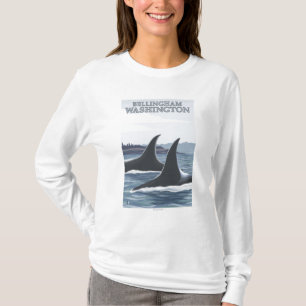 Camiseta Baleias #1 da orca - Bellingham, Washington