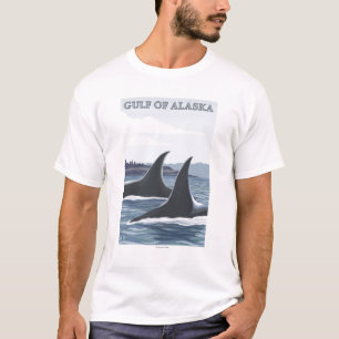 Camiseta Baleias #1 da orca - o Golfo do Alasca
