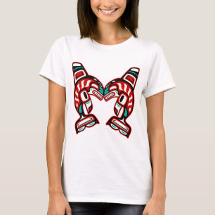 Camiseta Baleias Assassinas da Índia Haida