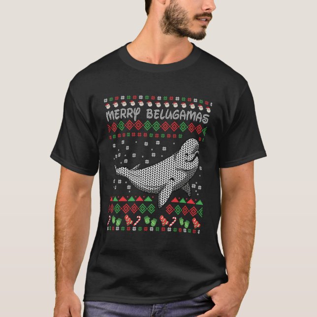 Camiseta Baleias Baleeiras Beluga (Frente)
