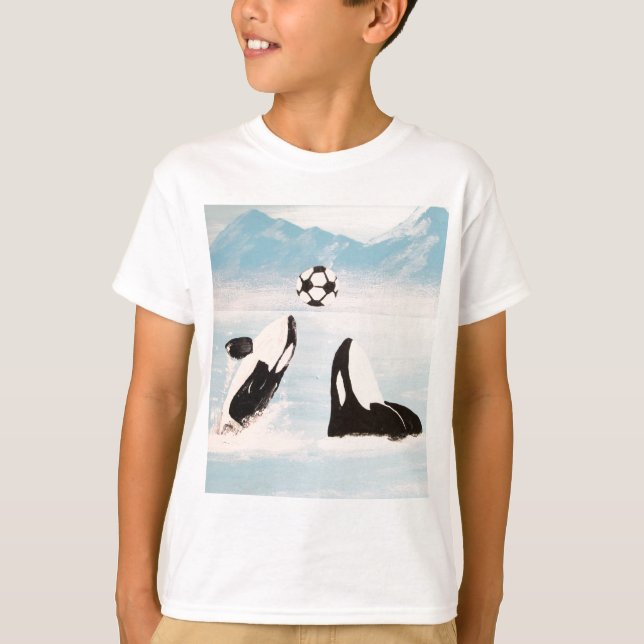 CAMISETA BALEIAS BRINCALHÃO DA BALEIA DA ORCA QUE JOGAM O (Frente)