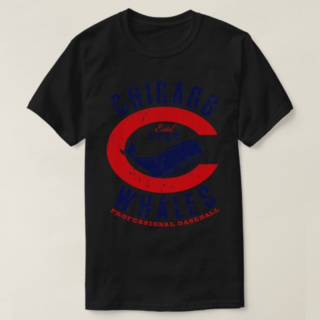 Camiseta Baleias de Chicago (Frente do Design)