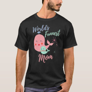 Camiseta Baleias Dias de as mães da Mãe Mais Engraçadas do