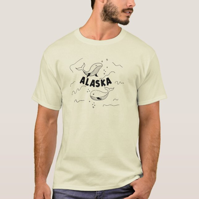 Camiseta Baleias do Alasca (Frente)