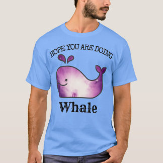 Camiseta Baleias espaciais roxas no espaço